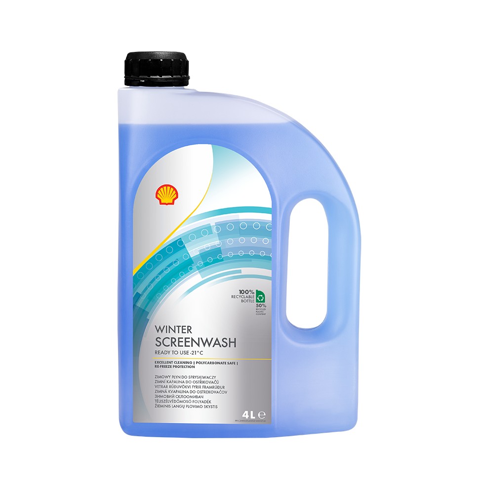 Shell Zimowy płyn do spryskiwaczy gotowy (4L) - oryginalne oleje Sh...